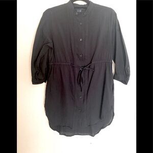 French‎ Connection size 4 black draw waist shirt